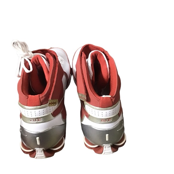 Nike Shox Elite 2 TB size 18 white  red  Basketball leather Sneakers - Picture 3 of 4
